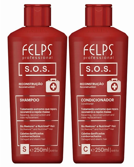 Felps SOS 2 x 250 ml šampūnas + kondicionierius