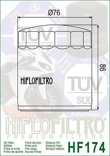 Alyvos filtras Hiflofiltro HF174C