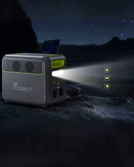 Fossibot F1200 nešiojama energijos stotelė su 200 W saulės kolektoriumi, BMS