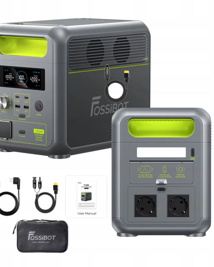 Fossibot F1200 nešiojama energijos stotelė su 200 W saulės kolektoriumi, BMS