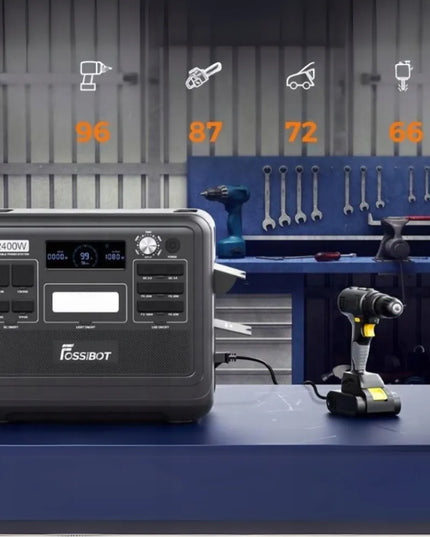 Fossibot F2400 nešiojamoji energijos stotelė, 2400 W, 2048 Wh, UPS