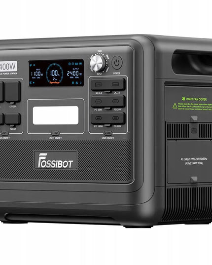 Fossibot F2400 nešiojamoji energijos stotelė, 2400 W, 2048 Wh, UPS
