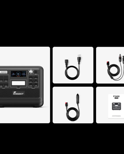 Fossibot F2400 nešiojamoji energijos stotelė, 2400 W, 2048 Wh, UPS