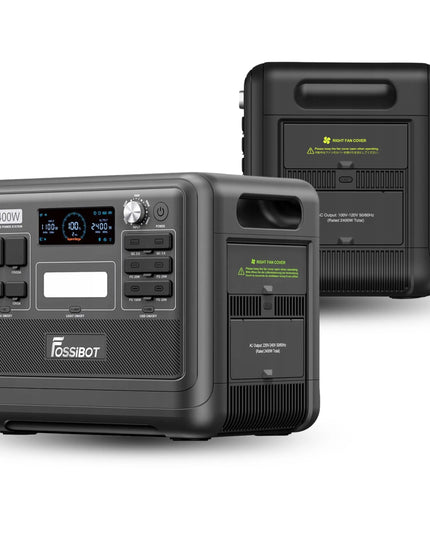 Fossibot F2400 nešiojama energijos stotelė, 2400 W, 2048 Wh, XT90, BT, saulės įkrovimas