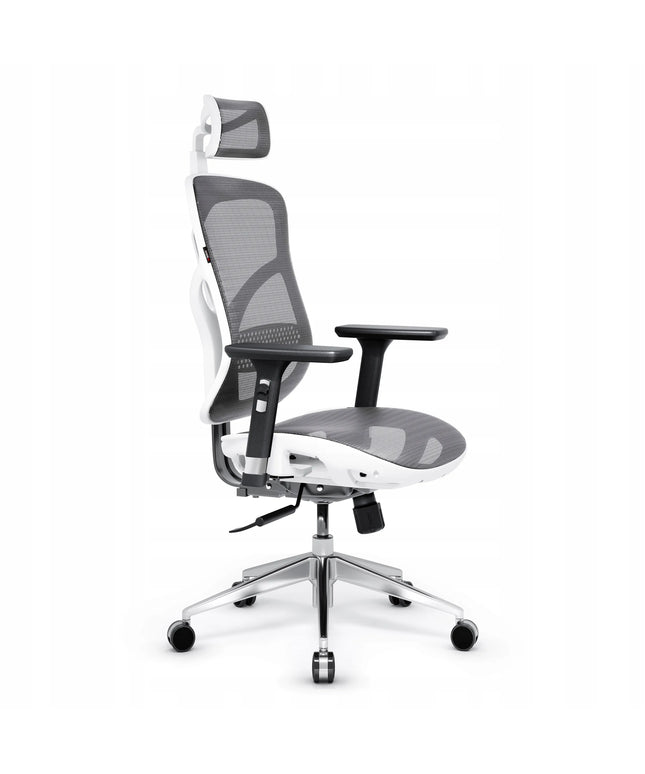 Ergonominė biuro kėdė Diablo V-Basic, balta-pilka