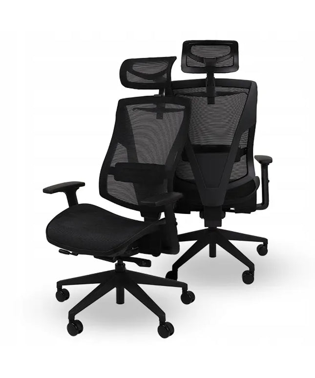 Ergonominė biuro kėdė Grospol Futura Mesh, juodas tinklelis