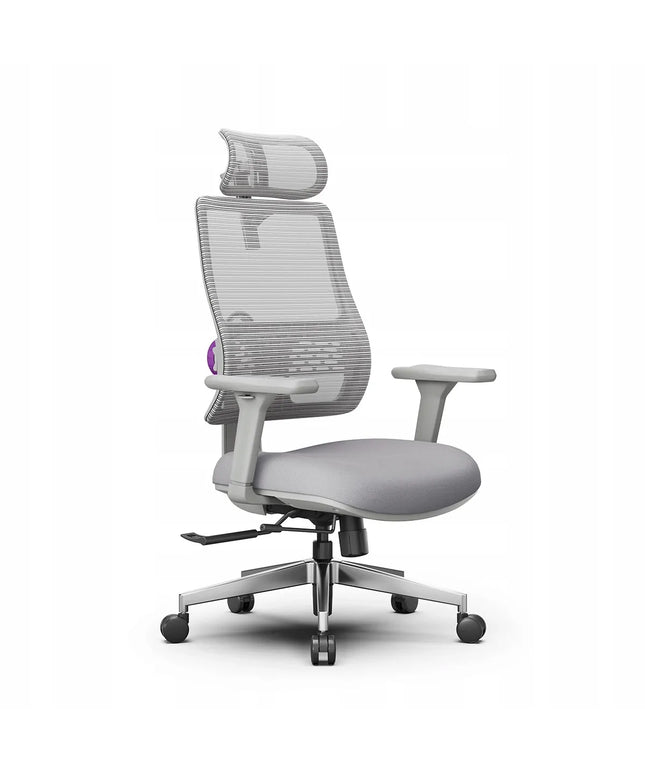 Spacetronik ergonominė biuro kėdė su tinkleliu, sukamoji, reguliuojama, pilka