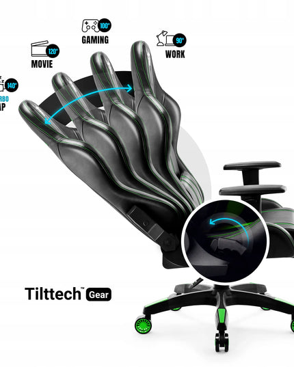 Žaidimų kėdė Diablo X-One 2.0 Normal Size: Juoda ir žalia