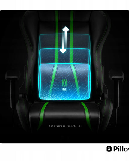 Žaidimų kėdė Diablo X-One 2.0 Normal Size: Juoda ir žalia