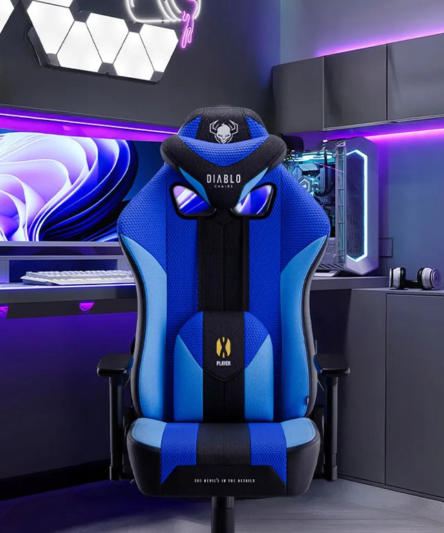 Medžiaginė žaidimų kėdė DIABLO X-Player 2.0 Normal Size Frost Black