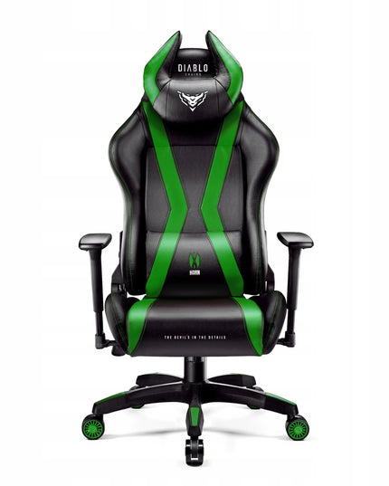 Žaidimų kėdė Diablo X-Horn 2.0 Normal Size, juoda-žalia