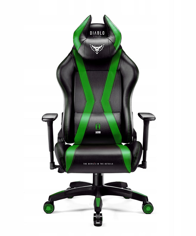 Žaidimų kėdė Diablo X-Horn 2.0 Normal Size, juoda-žalia