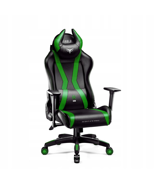 Žaidimų kėdė Diablo X-Horn 2.0 Normal Size, juoda-žalia