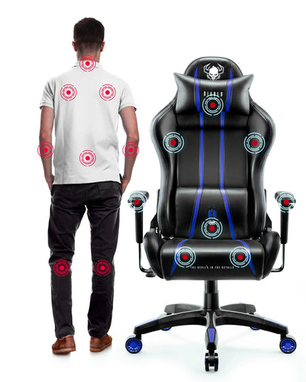 Žaidimų kėdė Diablo X-One 2.0 Normal Size, juoda-mėlyna