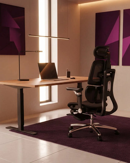 Ergonomiška biuro kėdė Spacetronik Springo, reguliuojama, su tinkleliu, juoda