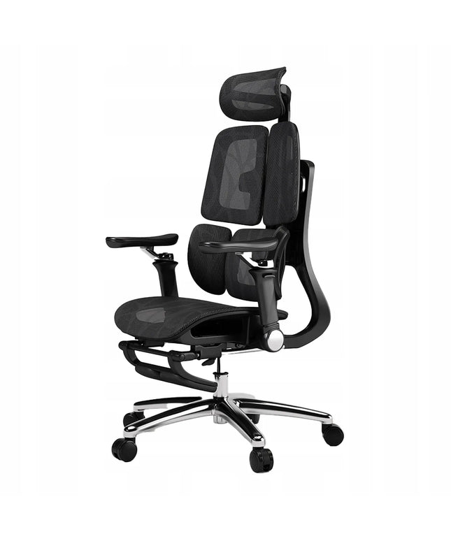 Ergonomiška biuro kėdė Spacetronik Springo, reguliuojama, su tinkleliu, juoda