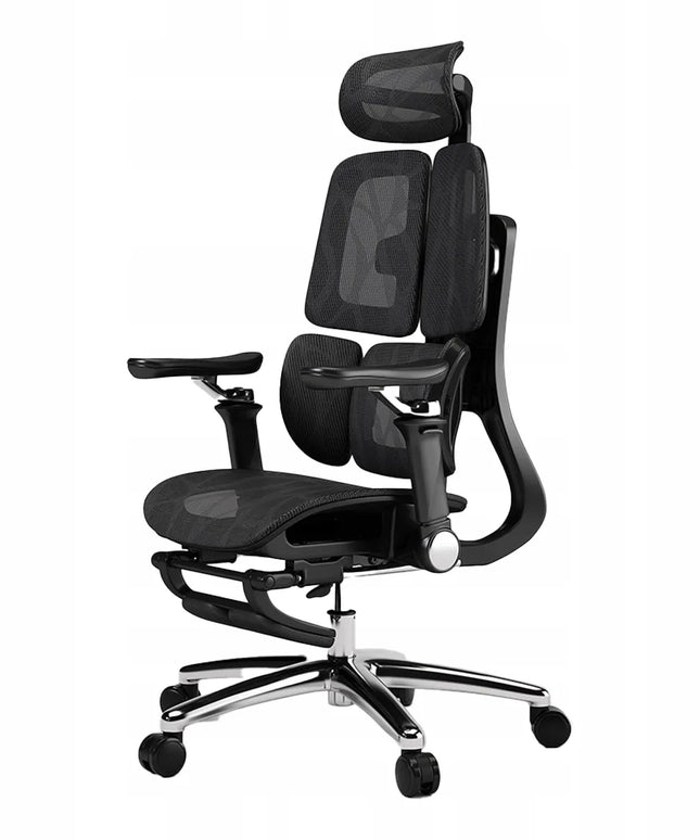 Ergonomiška biuro kėdė Spacetronik Springo, reguliuojama, su tinkleliu, juoda