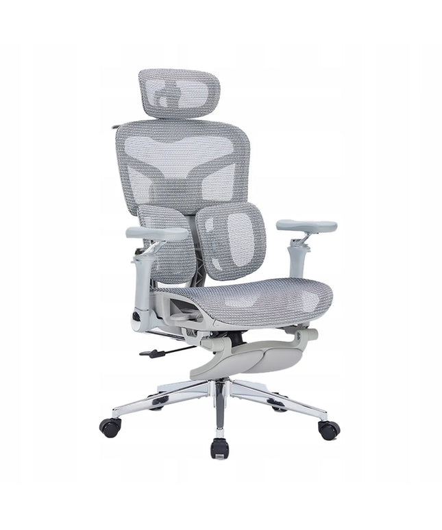 Ergonominė biuro kėdė Spacetronik Springo, pilka, reguliuojama, su tinkleliu