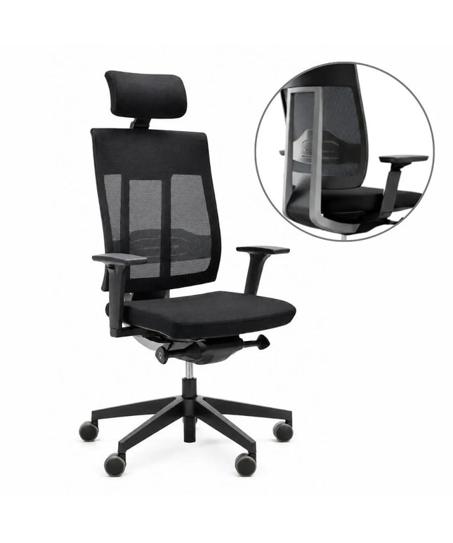 Ergonominė biuro kėdė Profim Xenon Net 111 SL juoda