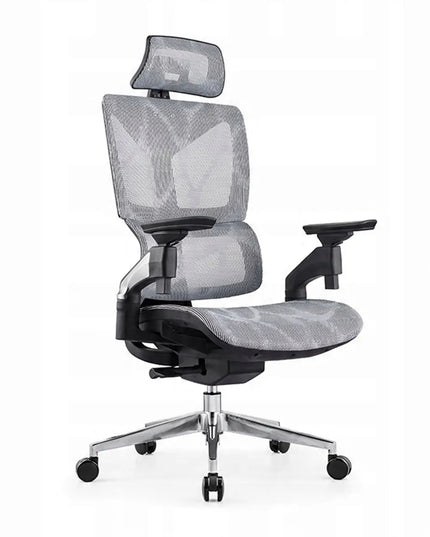 Ergonomiška biuro kėdė Spacetronik Hilde 130kg, 4D porankiai, pilka