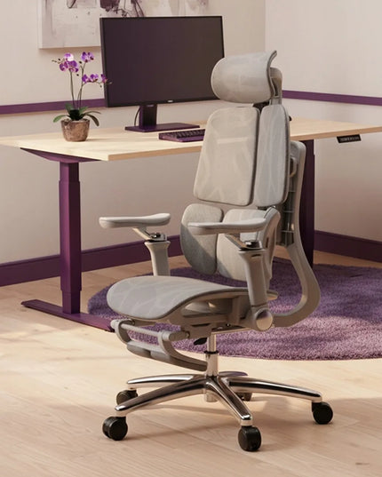 Ergonomiška biuro kėdė Spacetronik Springo, pilka, su tinkleliu