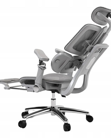 Ergonomiška biuro kėdė Spacetronik Springo, pilka, su tinkleliu
