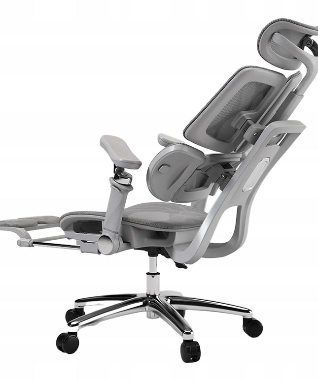 Ergonomiška biuro kėdė Spacetronik Springo, pilka, su tinkleliu