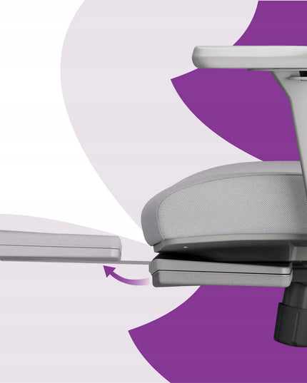 Ergonominė biuro kėdė su pakoju Spacetronik 136 kg, pilka