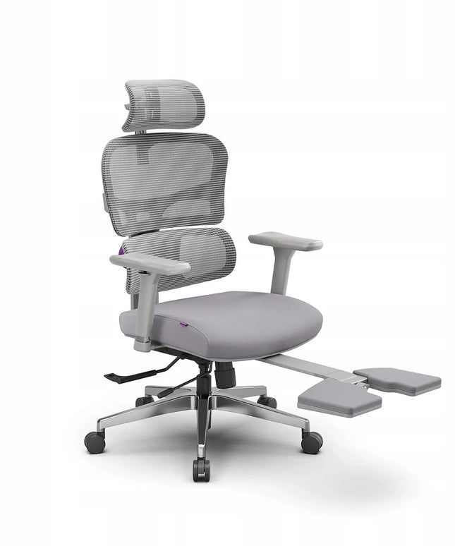 Ergonominė biuro kėdė su pakoju Spacetronik 136 kg, pilka
