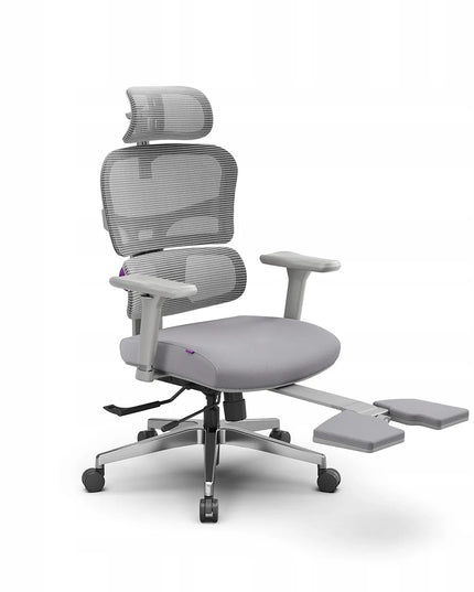 Ergonominė biuro kėdė su pakoju Spacetronik 136 kg, pilka