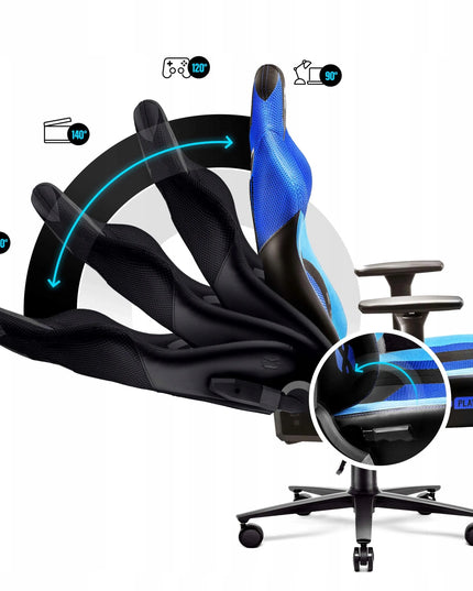 Žaidimų kėdė Diablo Chairs X-Player 2.0 King Size iki 160kg Frost black