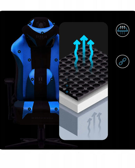 Žaidimų kėdė Diablo Chairs X-Player 2.0 King Size iki 160kg Frost black