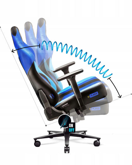 Žaidimų kėdė Diablo Chairs X-Player 2.0 King Size iki 160kg Frost black