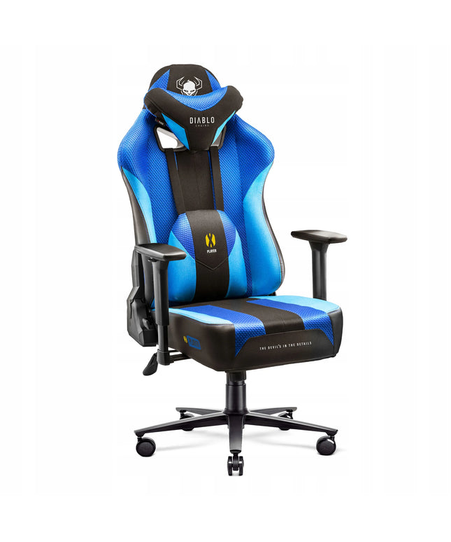 Žaidimų kėdė Diablo Chairs X-Player 2.0 King Size iki 160kg Frost black