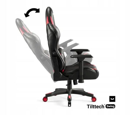 Žaidimų kėdė Diablo Chairs X-Ray 2.0 Normal Size juoda-raudona