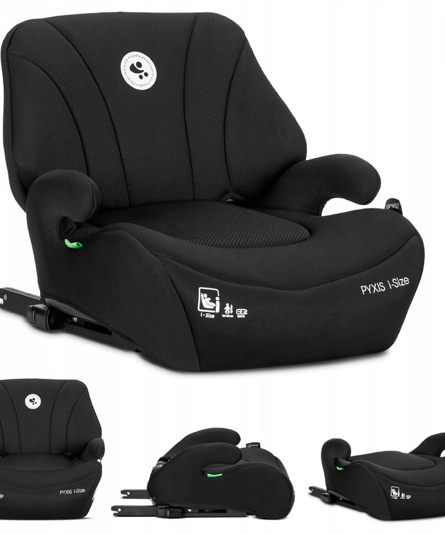 Lorelli Pyxis „i-Size“ automobilinė kėdutė-p paaukštinimas su atlošu, 125–150 cm, ISOFIX, 2 viename