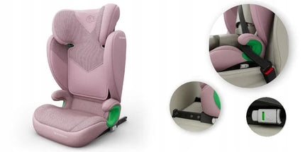 KINDERKRAFT JUNIOR FIX 2 i-Size automobilinė kėdutė, 100–150 cm, 15–36 kg, ISOFIX, žalia