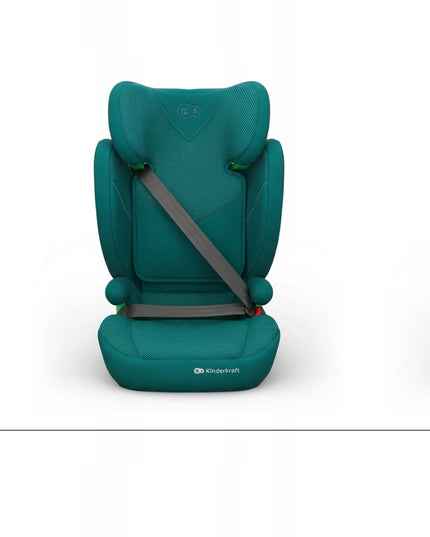 KINDERKRAFT JUNIOR FIX 2 i-Size automobilinė kėdutė, 100–150 cm, 15–36 kg, ISOFIX, žalia