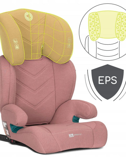 Automobilinė kėdutė „Lorelli Speed GT“ 15–36 kg, ISOFIX, i-Size, 100–150 cm, rožinė