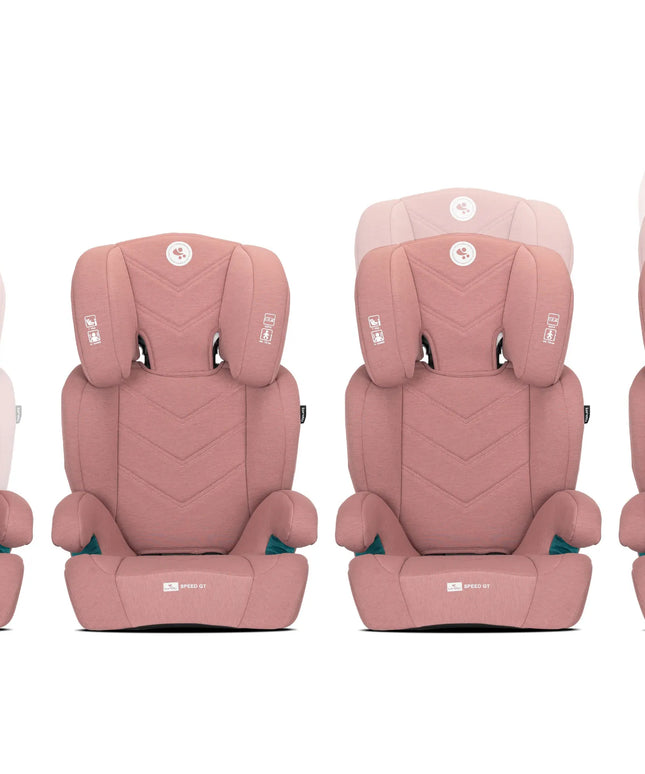 Automobilinė kėdutė „Lorelli Speed GT“ 15–36 kg, ISOFIX, i-Size, 100–150 cm, rožinė