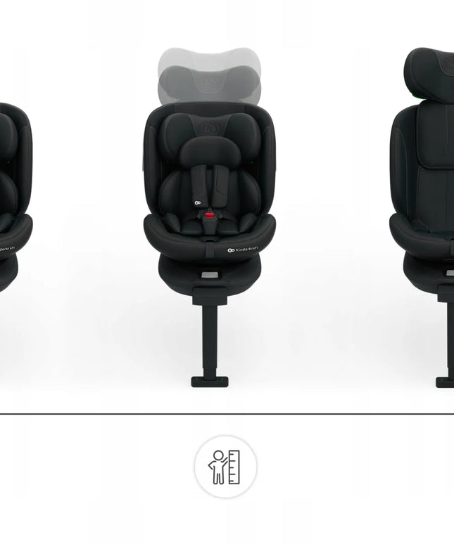 Sukama automobilinė kėdutė 40–150 cm, 0–36 kg, i-Size, ISOFIX, Kinderkraft I-360 2