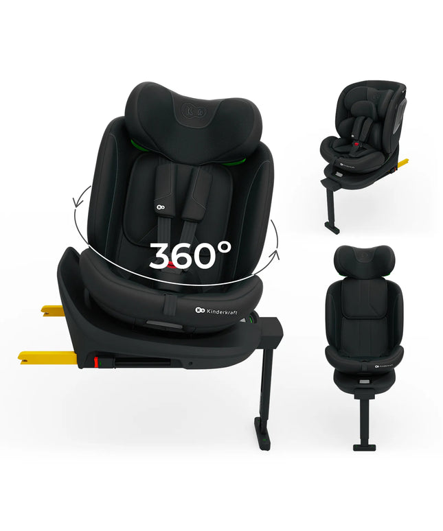 Sukama automobilinė kėdutė 40–150 cm, 0–36 kg, i-Size, ISOFIX, Kinderkraft I-360 2