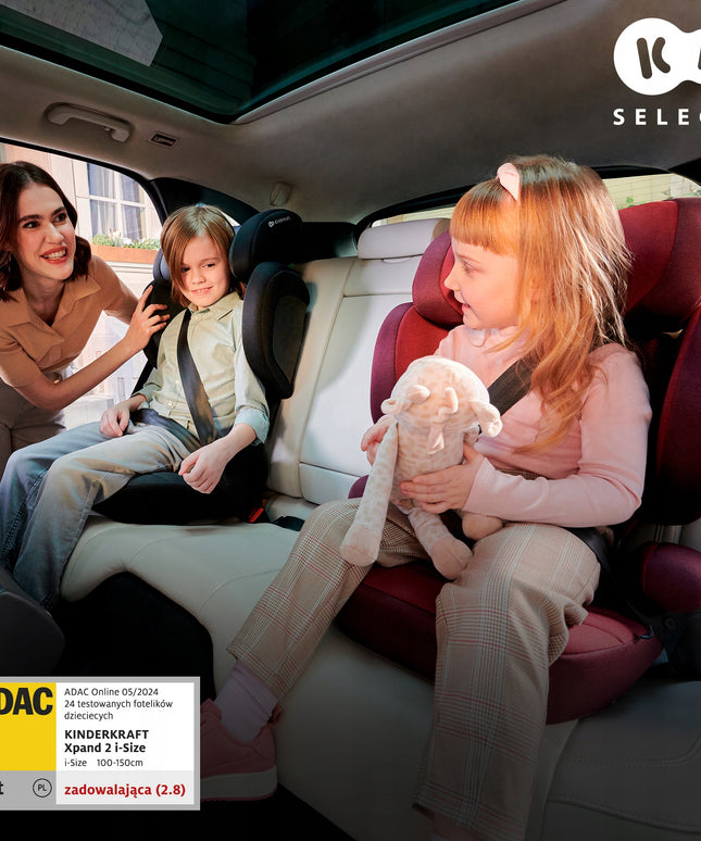 Vaikiška automobilinė kėdutė 100-150 cm 15-36 kg ISOFIX XPAND 2 i-Size Kinderkraft