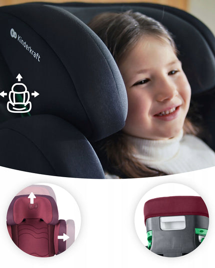 Vaikiška automobilinė kėdutė 100-150 cm 15-36 kg ISOFIX XPAND 2 i-Size Kinderkraft