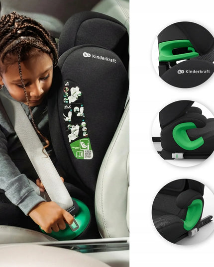Automobilinė kėdutė „KINDERKRAFT JUNIOR FIX“ 100–150 cm, 15–36 kg, i-Size, ISOFIX