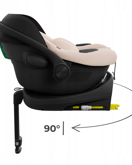 KINDERKRAFT I-LITE i-Size automobilinė kėdutė 40–86 cm, iki 13 kg, su ISOFIX baze, smėlio spalvos