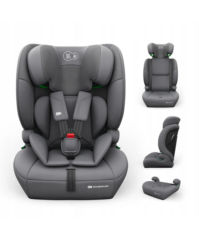 KINDERKRAFT COMFORT UP 2 PLUS „i-Size“ automobilinė kėdutė, 76–150 cm, 9–36 kg, pilka