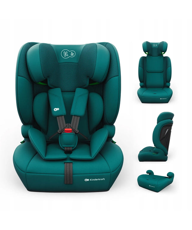 Automobilinė kėdutė KINDERKRAFT COMFORT UP 2 PLUS, „i-Size“, 76–150 cm, 9–36 kg, žalia