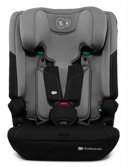 Automobilinė kėdutė „Kinderkraft I-COMFY“, 76–150 cm, 9–36 kg, i-Size, pilka
