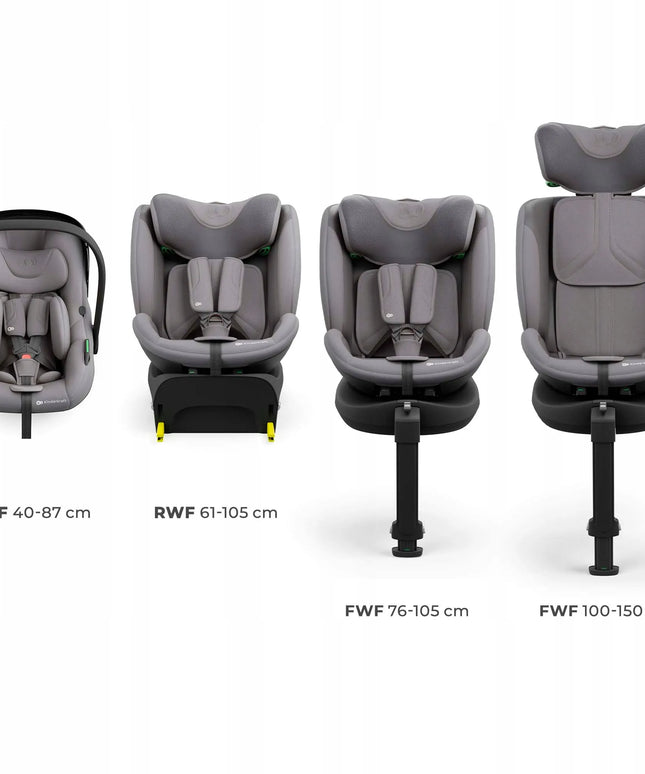 Pasukama automobilinė kėdutė Kinderkraft ENDURA i-Size, 40–150 cm, 0–36 kg, ISOFIX